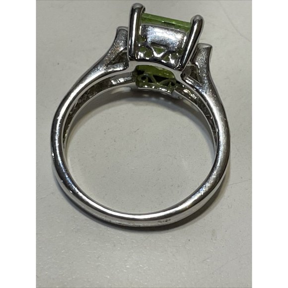 LIA SOPHIA 'Appletini' Silver Green CZ Solitaire - Picture 7 of 8